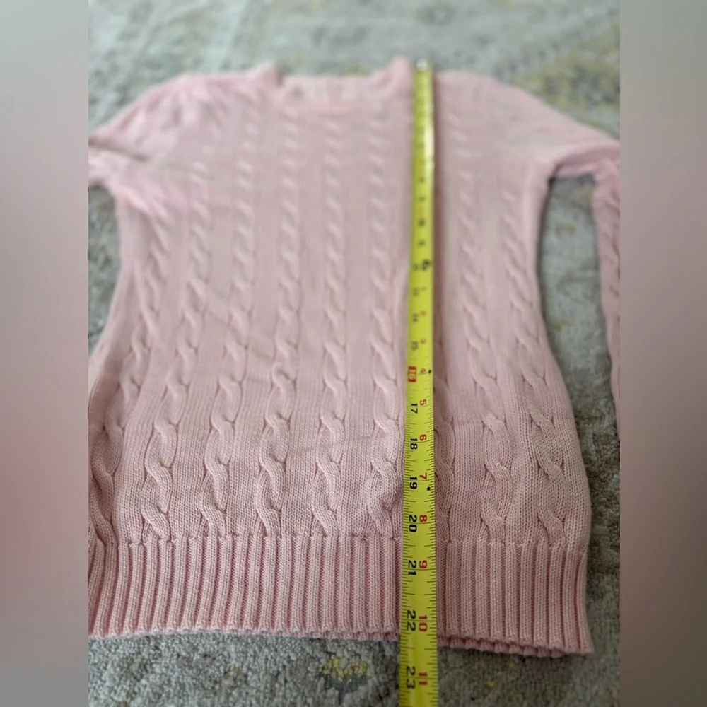 Ralph Lauren Pink Cable Knit Sweater - Picture 8 of 8